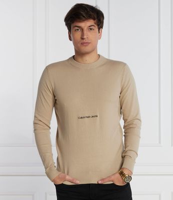 Sweter męski Calvin Klein Jeans ze sklepu: Gomez Fashion Store w kategorii: Swetry męskie - zdjęcie 874714-BD9-10338_CJ235M000101303