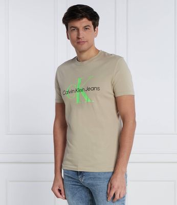 Calvin Klein Jeans - T-shirt męski młodzieżowy ze sklepu: Gomez Fashion Store w kategorii: T-shirty męskie - zdjęcie 874714-BD9-10338_CJ235M000104B85