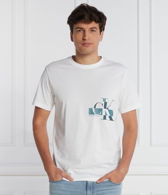 T-shirt męski w stylu młodzieżowym Calvin Klein Jeans ze sklepu: Gomez Fashion Store w kategorii: T-shirty męskie - zdjęcie 874714-BD9-10338_CJ235M000109210