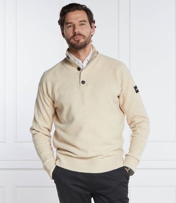 Sweter męski casual Calvin Klein ze sklepu: Gomez Fashion Store w kategorii: Swetry męskie - zdjęcie 874714-BD9-10338_CK235M000129396