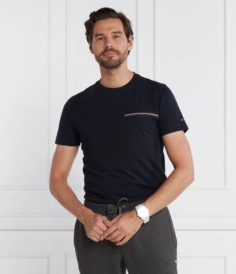 Tommy Hilfiger - T-shirt męski na wiosnę ze sklepu: Gomez Fashion Store w kategorii: T-shirty męskie - zdjęcie 874714-BD9-10338_TH235M000174F23