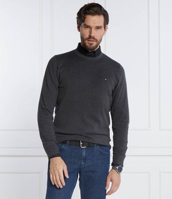 Tommy Hilfiger - Sweter męski casualowy ze sklepu: Gomez Fashion Store w kategorii: Swetry męskie - zdjęcie 874714-BD9-10338_TH235M000164G46