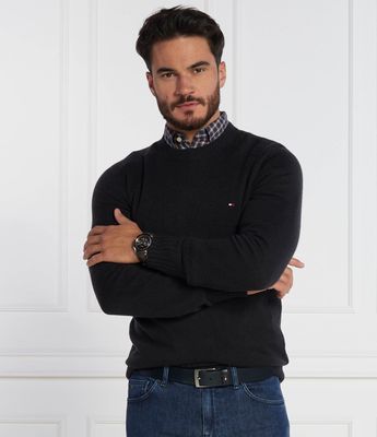 Sweter męski na zimę casual Tommy Hilfiger ze sklepu: Gomez Fashion Store w kategorii: Swetry męskie - zdjęcie 874714-BD9-10338_TH235M000227D12