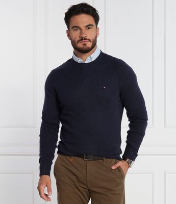 Sweter męski casual na zimę Tommy Hilfiger ze sklepu: Gomez Fashion Store w kategorii: Swetry męskie - zdjęcie 874714-BD9-10338_TH235M000227F23