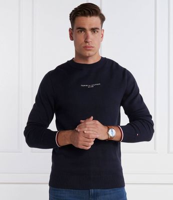 Sweter męski casual Tommy Hilfiger ze sklepu: Gomez Fashion Store w kategorii: Swetry męskie - zdjęcie 874714-BD9-10338_TH235M000228F23