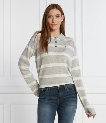 Tommy Hilfiger - Sweter damski ze sklepu: Gomez Fashion Store w kategorii: Swetry damskie - zdjęcie 874714-BD9-10338_TH235W000027D17