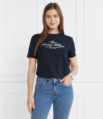 Bluzka damska na wiosnę Tommy Hilfiger ze sklepu: Gomez Fashion Store w kategorii: Bluzki damskie - zdjęcie 874714-BD9-10338_TH235W000017F23