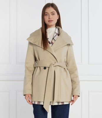 Tommy Hilfiger - Płaszcz damski ze sklepu: Gomez Fashion Store w kategorii: Płaszcze damskie - zdjęcie 874714-BD9-10338_TH235W000064838