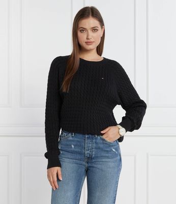 Tommy Hilfiger - Sweter damski ze sklepu: Gomez Fashion Store w kategorii: Swetry damskie - zdjęcie 874714-BD9-10338_TH235W000095D12
