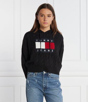 Tommy Jeans - Sweter damski casualowy ze sklepu: Gomez Fashion Store w kategorii: Swetry damskie - zdjęcie 874714-BD9-10338_TM235W000057D44