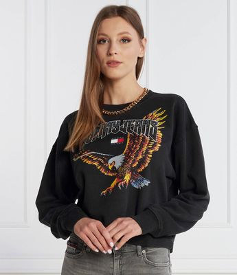 Bluza damska jesienna Tommy Jeans ze sklepu: Gomez Fashion Store w kategorii: Bluzy damskie - zdjęcie 874714-BD9-10338_TM235W000086D44
