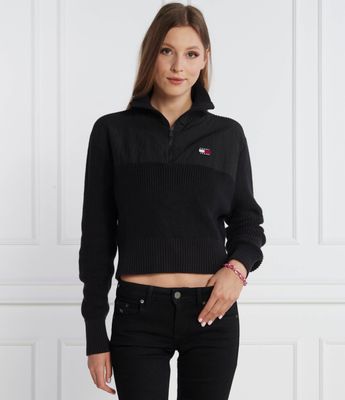 Sweter damski casual Tommy Jeans ze sklepu: Gomez Fashion Store w kategorii: Swetry damskie - zdjęcie 874714-BD9-10338_TM235W000101D44