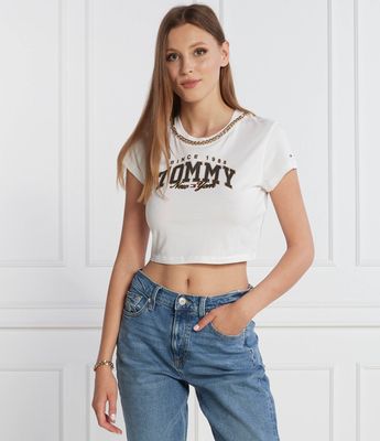 Bluzka damska wiosenna Tommy Jeans ze sklepu: Gomez Fashion Store w kategorii: Bluzki damskie - zdjęcie 874714-BD9-10338_TM235W000110D90