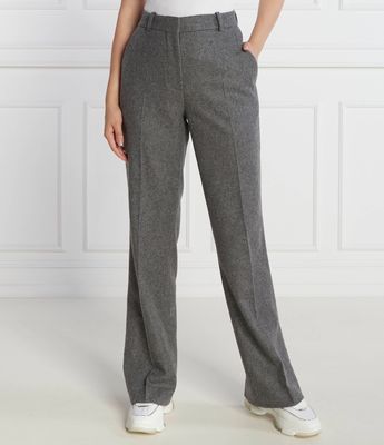 Spodnie damskie jesienne Calvin Klein ze sklepu: Gomez Fashion Store w kategorii: Spodnie damskie - zdjęcie 874714-BD9-10338_CK235W000032A46