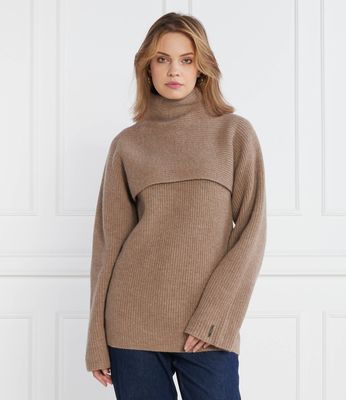 Sweter damski Calvin Klein ze sklepu: Gomez Fashion Store w kategorii: Swetry damskie - zdjęcie 874714-BD9-10338_CK235W000039A56