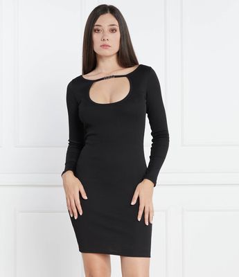 Sukienka dopasowana HUGO ze sklepu: Gomez Fashion Store w kategorii: Sukienki - zdjęcie 874714-BD9-10338_BU235W000109001