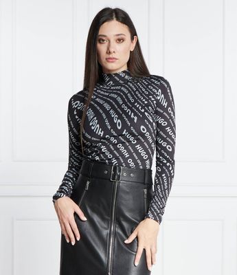 Bluzka damska casual HUGO ze sklepu: Gomez Fashion Store w kategorii: Bluzki damskie - zdjęcie 874714-BD9-10338_BU235W000117964