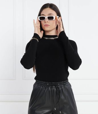 Sweter damski zimowy HUGO ze sklepu: Gomez Fashion Store w kategorii: Swetry damskie - zdjęcie 874714-BD9-10338_BU235W000140001