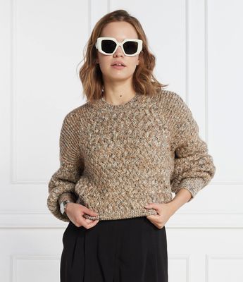 BOSS BLACK - Sweter damski zimowy ze sklepu: Gomez Fashion Store w kategorii: Swetry damskie - zdjęcie 874714-BD9-10338_BB235W000051962