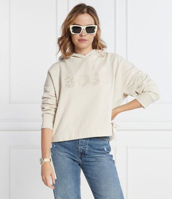 Bluza damska jesienna BOSS ORANGE ze sklepu: Gomez Fashion Store w kategorii: Bluzy damskie - zdjęcie 874714-BD9-10338_BO235W000008118
