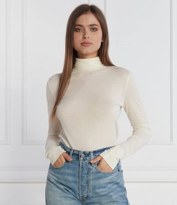 Bluzka damska wiosenna BOSS ORANGE ze sklepu: Gomez Fashion Store w kategorii: Bluzki damskie - zdjęcie 874714-BD9-10338_BO235W000009118