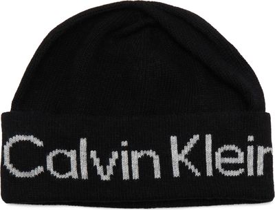 Calvin Klein - Czapka zimowa damska ze sklepu: Gomez Fashion Store w kategorii: Czapki zimowe damskie - zdjęcie 874714-BD9-10338_CK235W000129284