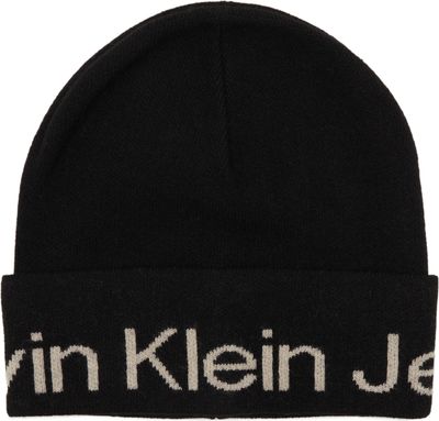 Czapka zimowa damska Calvin Klein Jeans ze sklepu: Gomez Fashion Store w kategorii: Czapki zimowe damskie - zdjęcie 874714-BD9-10338_CJ235W000059175