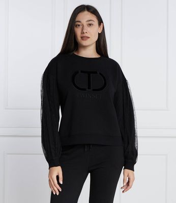 Bluza damska casual Twinset ze sklepu: Gomez Fashion Store w kategorii: Bluzy damskie - zdjęcie 874714-BD9-10338_TS235W000042842