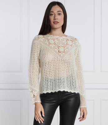 Sweter damski Twinset ze sklepu: Gomez Fashion Store w kategorii: Swetry damskie - zdjęcie 874714-BD9-10338_TS235W000045299