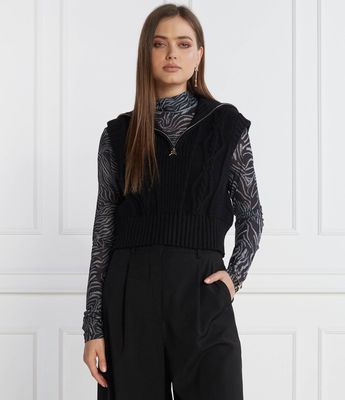 Kamizelka damska Patrizia Pepe ze sklepu: Gomez Fashion Store w kategorii: Kamizelki damskie - zdjęcie 874714-BD9-10338_PK235W000028049