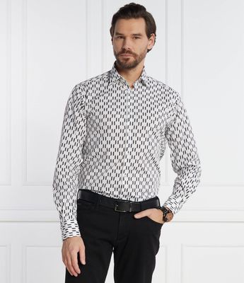 Koszula męska na wiosnę Karl Lagerfeld ze sklepu: Gomez Fashion Store w kategorii: Koszule męskie - zdjęcie 874714-BD9-10338_KL235M000094141