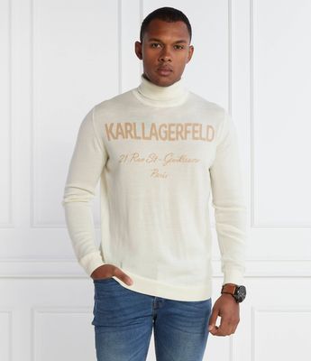 Karl Lagerfeld - Sweter męski młodzieżowy wiosenny ze sklepu: Gomez Fashion Store w kategorii: Swetry męskie - zdjęcie 874714-BD9-10338_KL235M000130C14