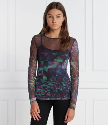 Bluzka damska casual Calvin Klein Jeans ze sklepu: Gomez Fashion Store w kategorii: Bluzki damskie - zdjęcie 874714-BD9-10338_CJ235W000098180
