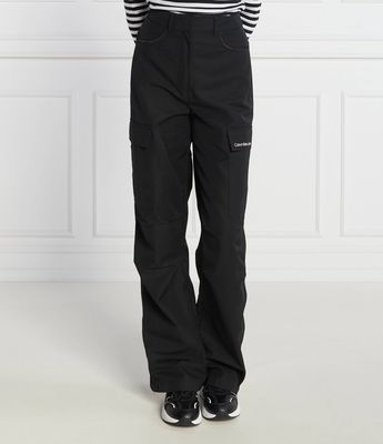 Spodnie damskie jesienne Calvin Klein Jeans ze sklepu: Gomez Fashion Store w kategorii: Spodnie damskie - zdjęcie 874714-BD9-10338_CJ235W000123A81