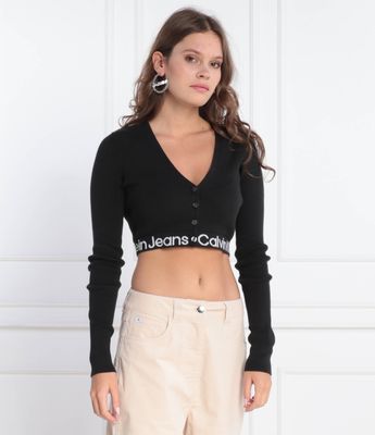 Sweter damski Calvin Klein Jeans ze sklepu: Gomez Fashion Store w kategorii: Swetry damskie - zdjęcie 874714-BD9-10338_CJ235W000145A81