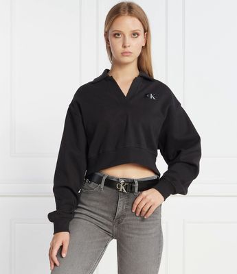 Bluza damska casual Calvin Klein Jeans ze sklepu: Gomez Fashion Store w kategorii: Bluzy damskie - zdjęcie 874714-BD9-10338_CJ235W000122A81
