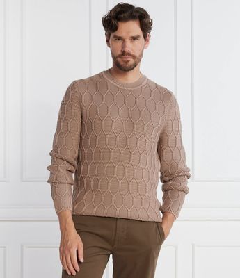 Joop! Jeans - Sweter męski casualowy ze sklepu: Gomez Fashion Store w kategorii: Swetry męskie - zdjęcie 874714-BD9-10338_JJ235M000008244