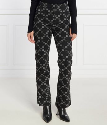 Spodnie damskie casual jesienne Karl Lagerfeld ze sklepu: Gomez Fashion Store w kategorii: Spodnie damskie - zdjęcie 874714-BD9-10338_KL235W000067387