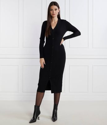 Karl Lagerfeld - Sukienka jesienna ze sklepu: Gomez Fashion Store w kategorii: Sukienki - zdjęcie 874714-BD9-10338_KL235W000072666