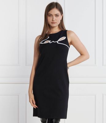 Sukienka na wiosnę Karl Lagerfeld ze sklepu: Gomez Fashion Store w kategorii: Sukienki - zdjęcie 874714-BD9-10338_KL235W000074666