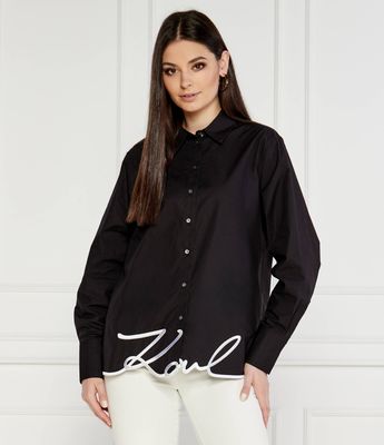 Karl Lagerfeld - Koszula damska jesienna ze sklepu: Gomez Fashion Store w kategorii: Koszule damskie - zdjęcie 874714-BD9-10338_KL235W000082666