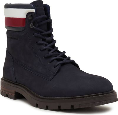 Buty zimowe męskie na zimę Tommy Hilfiger ze sklepu: Gomez Fashion Store w kategorii: Buty zimowe męskie - zdjęcie 874714-BD9-10338_TH235M000260F23