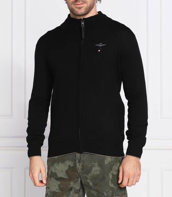 Sweter męski casualowy Aeronautica Militare ze sklepu: Gomez Fashion Store w kategorii: Swetry męskie - zdjęcie 874714-BD9-10338_AM235M000050004