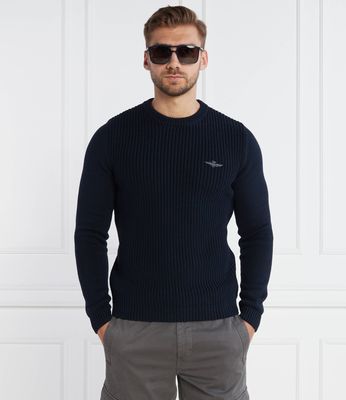 Sweter męski Aeronautica Militare ze sklepu: Gomez Fashion Store w kategorii: Swetry męskie - zdjęcie 874714-BD9-10338_AM235M000055180