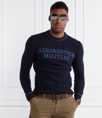 Sweter męski Aeronautica Militare ze sklepu: Gomez Fashion Store w kategorii: Swetry męskie - zdjęcie 874714-BD9-10338_AM235M000057201
