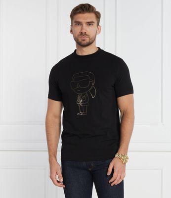 T-shirt męski w stylu młodzieżowym Karl Lagerfeld ze sklepu: Gomez Fashion Store w kategorii: T-shirty męskie - zdjęcie 874714-BD9-10338_KL235M000182990
