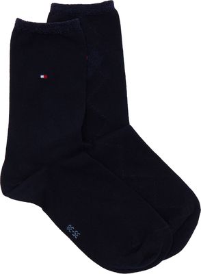 Skarpetki damskie gładkie Tommy Hilfiger ze sklepu: Gomez Fashion Store w kategorii: Skarpetki damskie - zdjęcie 874714-BD9-10338_TH235W000276002