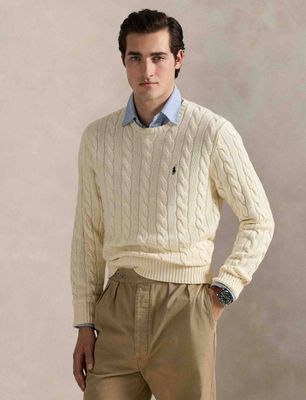 Sweter męski na zimę casual Polo Ralph Lauren ze sklepu: Gomez Fashion Store w kategorii: Swetry męskie - zdjęcie 874714-BD9-10338_PR241M000005Q83