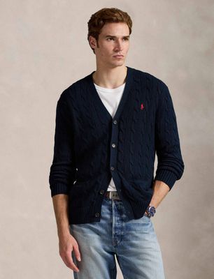 Sweter męski wiosenny casual Polo Ralph Lauren ze sklepu: Gomez Fashion Store w kategorii: Swetry męskie - zdjęcie 874714-BD9-10338_PR241M000013D11