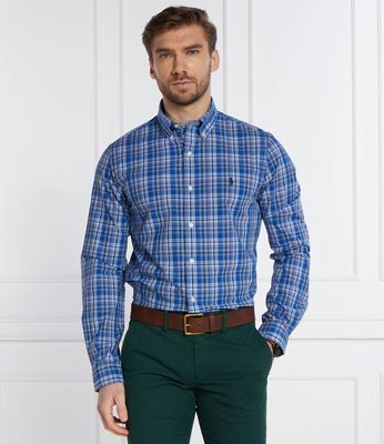 Polo Ralph Lauren - Koszula męska z kołnierzykiem button down ze sklepu: Gomez Fashion Store w kategorii: Koszule męskie - zdjęcie 874714-BD9-10338_PR241M000124QC0